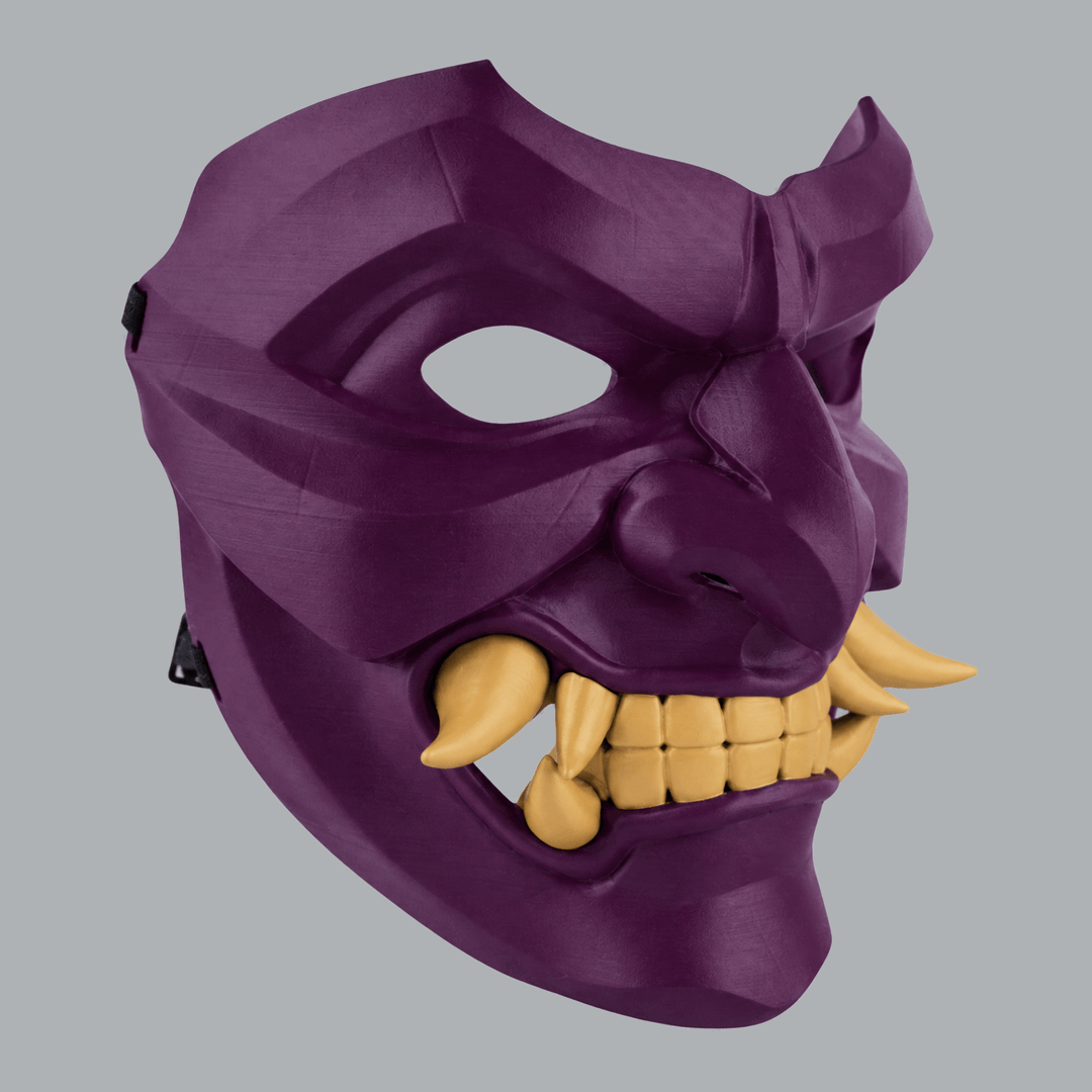 Space Armory Kabuto Mask With Fangs - Galaxy / Sand Masks